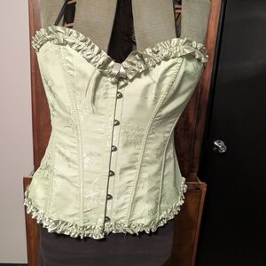 Elegant Lime Green Corset Top